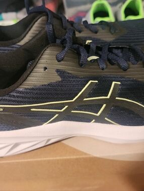 Asics Versa Blast Navy with Lime Accent Running Shoes